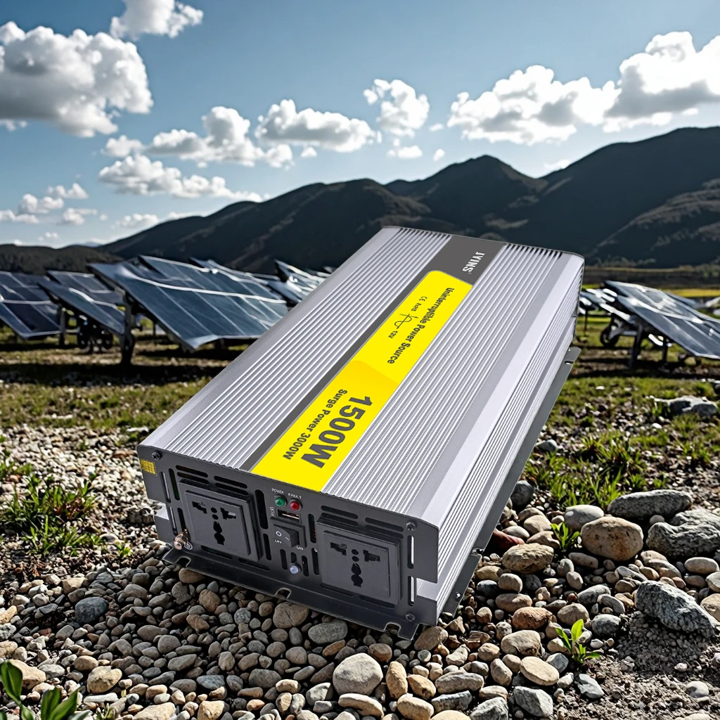 Hisolar 1500W Ren Sinusvågs AC-omvandlare med laddare 24V 220V omvandlare för on-länssolaranläggning 60Hz utgångsfrekvens