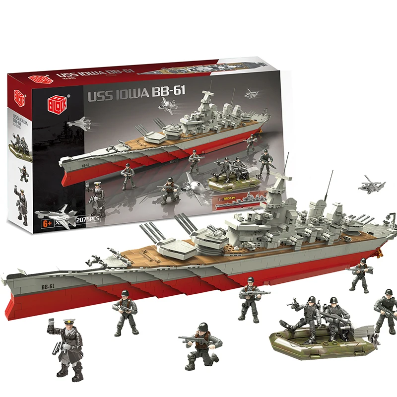 910 Pieces Military Battleship Building Toy 27.5 in Super Large Size Toys for 6-14 Year Old Boys Battleship Game Battleship Toy.Battleship Building Blocks. 