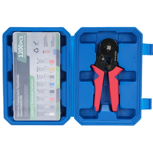 VE Combination Set for Crimping Pliers European Cold Pressing Terminal 1200pcs HSC8 6-4A Steel Material for Connectors