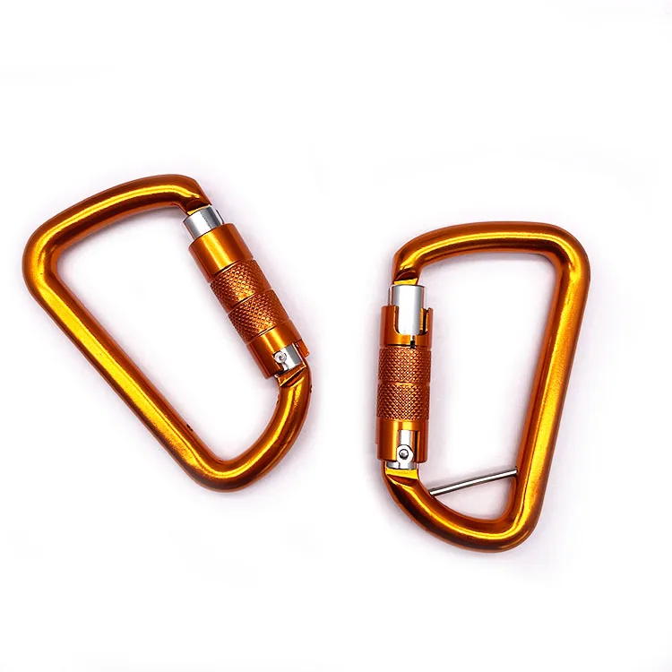 Шнурок 9 кН D-образной формы на заказ автоматические винтовые крючки многофункциональный инструмент для кемпинга открытом воздухе черный карабин