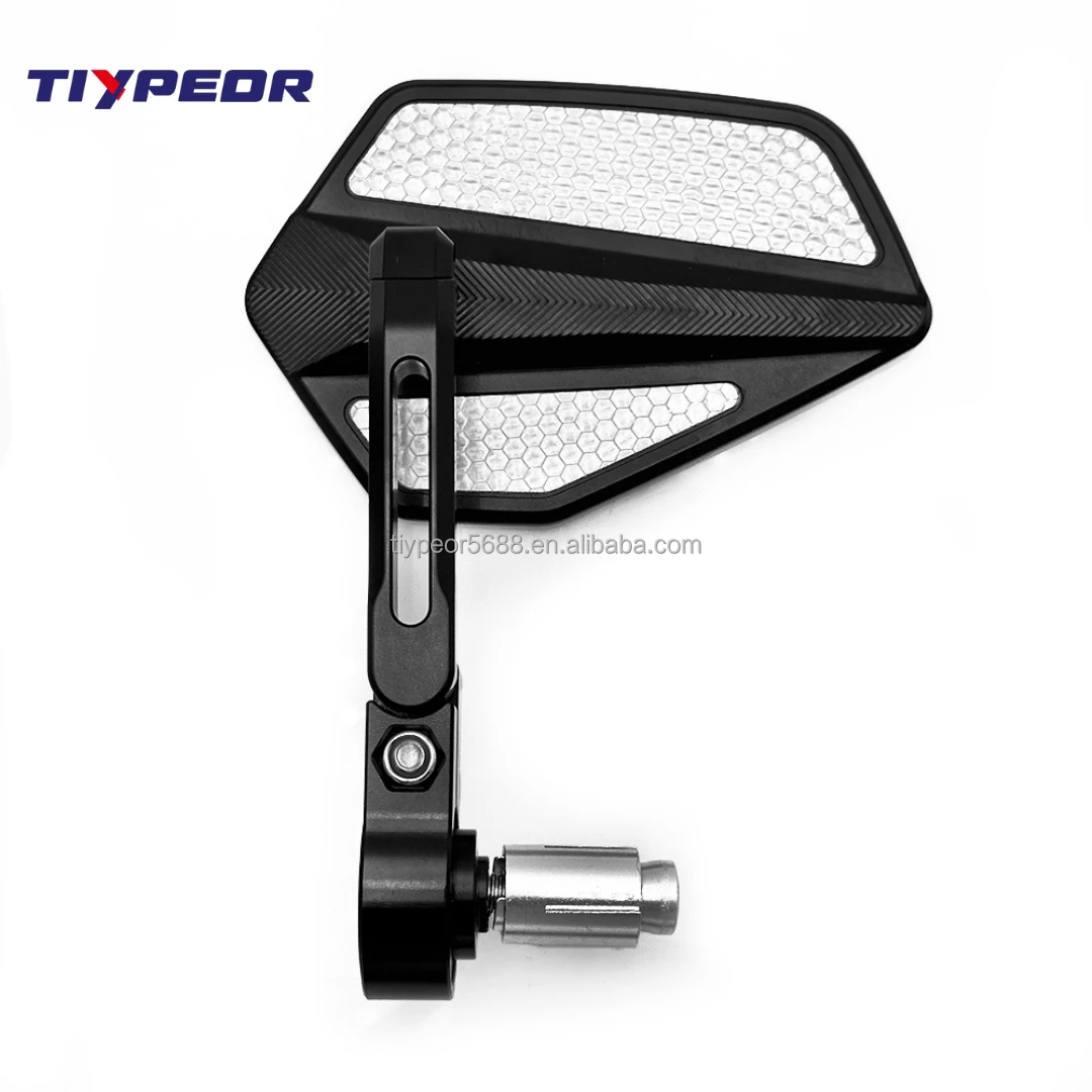 product tiypeor universal handle mirror cnc blue glass anti glare multi angle adjustable rearview mirror large field of view-3