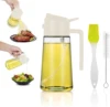 Blanco crema con dos pinceles