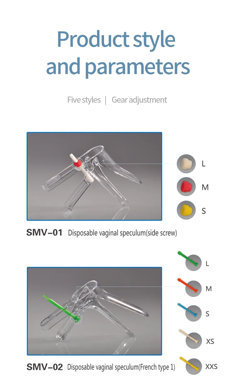 Transparent Nontoxic Aseptic L,M,S,XS,XXS Size Cusco Vaginal Speculum supplier