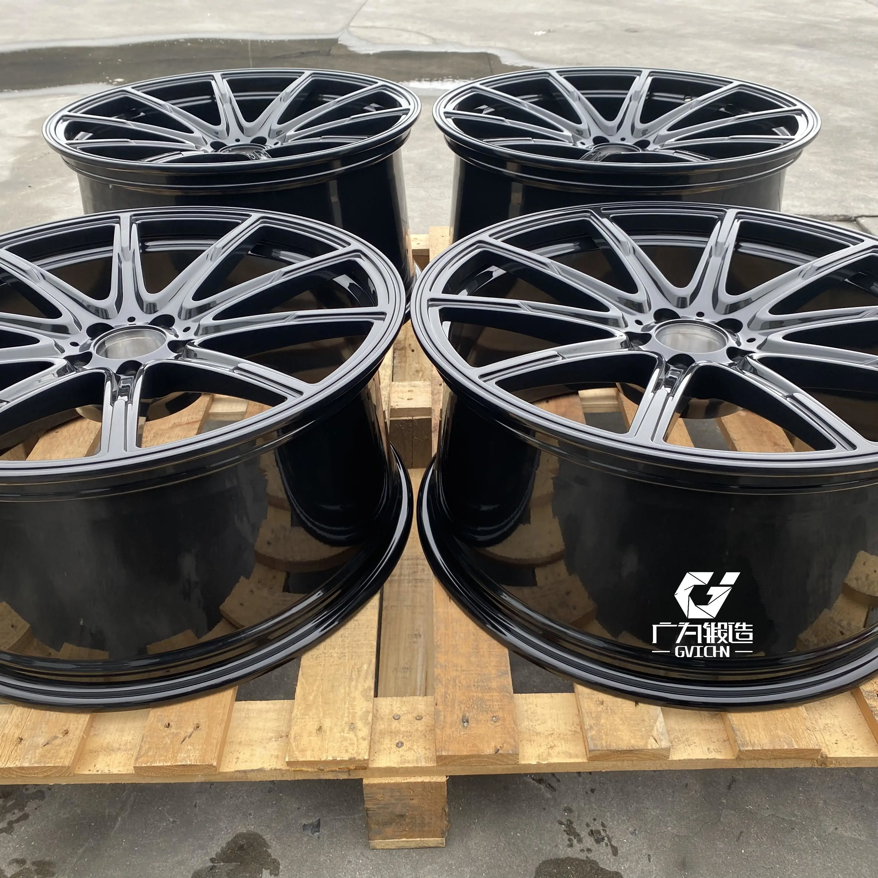 GVICHN Custom 16 17 18 19 20 21 22 inch Forged 6061 T6 Alloy Wheel Rim 5x112 5x114.3 5x120 Multi Spoke Passenger Car Wheels