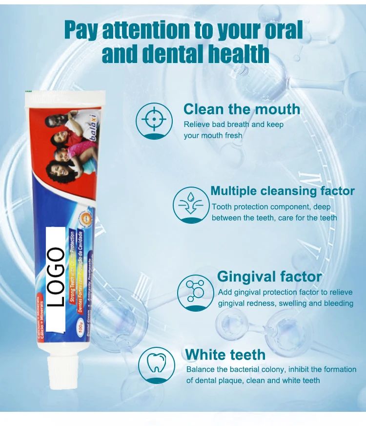 Wholesale Fluoride Teeth Whitening Tooth Paste Natural Eco Friendly