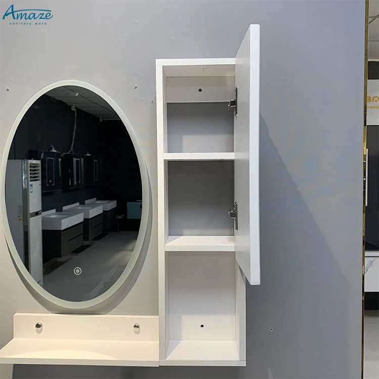 High quality modern furniture bathroom vanity sink aluminum bathroom cabinet with mirror manufacture