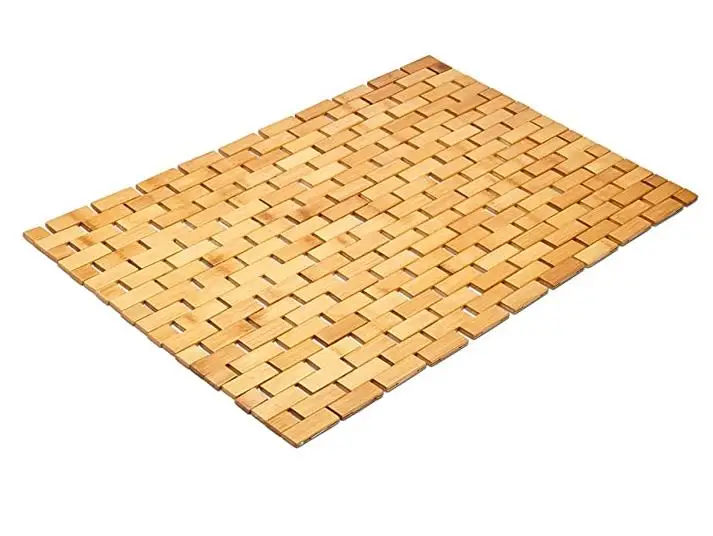 
Combohome влагостойкий Натуральный Бамбуковый напольный коврик для ванной и душа 