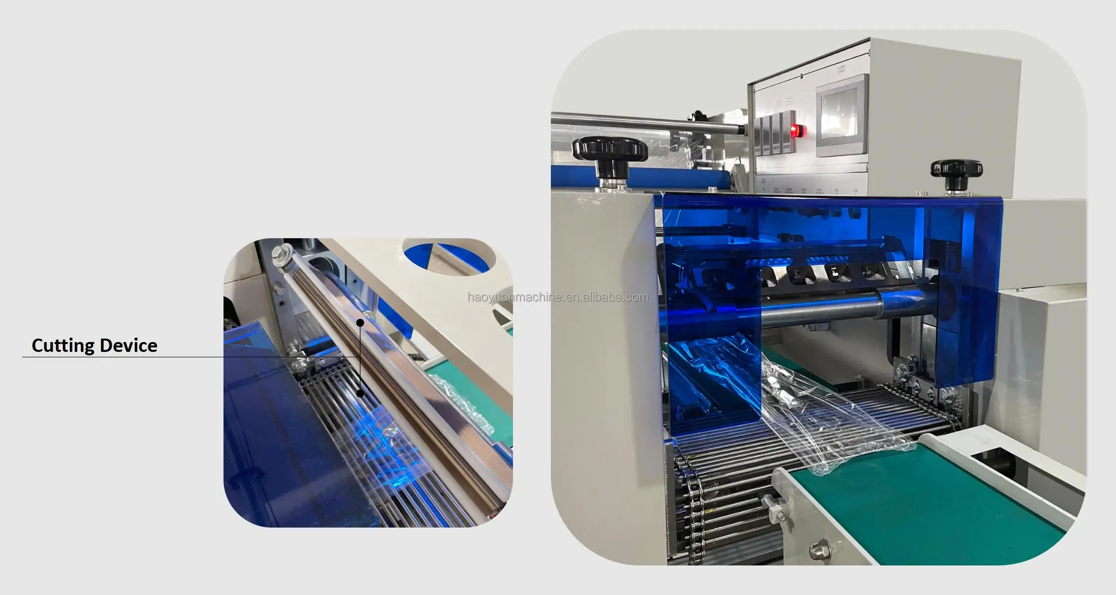KDS-600S Haoyuan plastic film PVC POF automatic perfume box wrapping machines supplier
