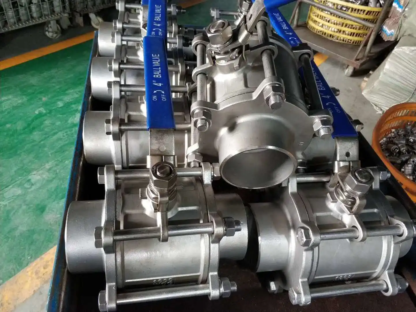 
 1 дюймовый шаровой кран из нержавеющей стали 316/CF8M 1000WOG с полным портом, с внутренней резьбой, 3 шт.  