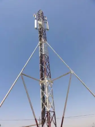 12m Telecommunication Rooftop Mast telecom rooftop tower