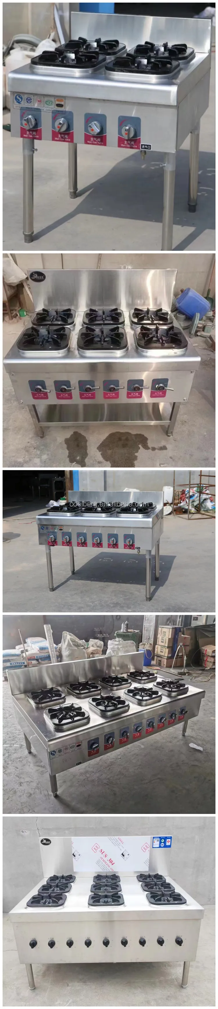 Wholesale Commercial Stainless Steel 4 Burner Gas Cooking Range Stove