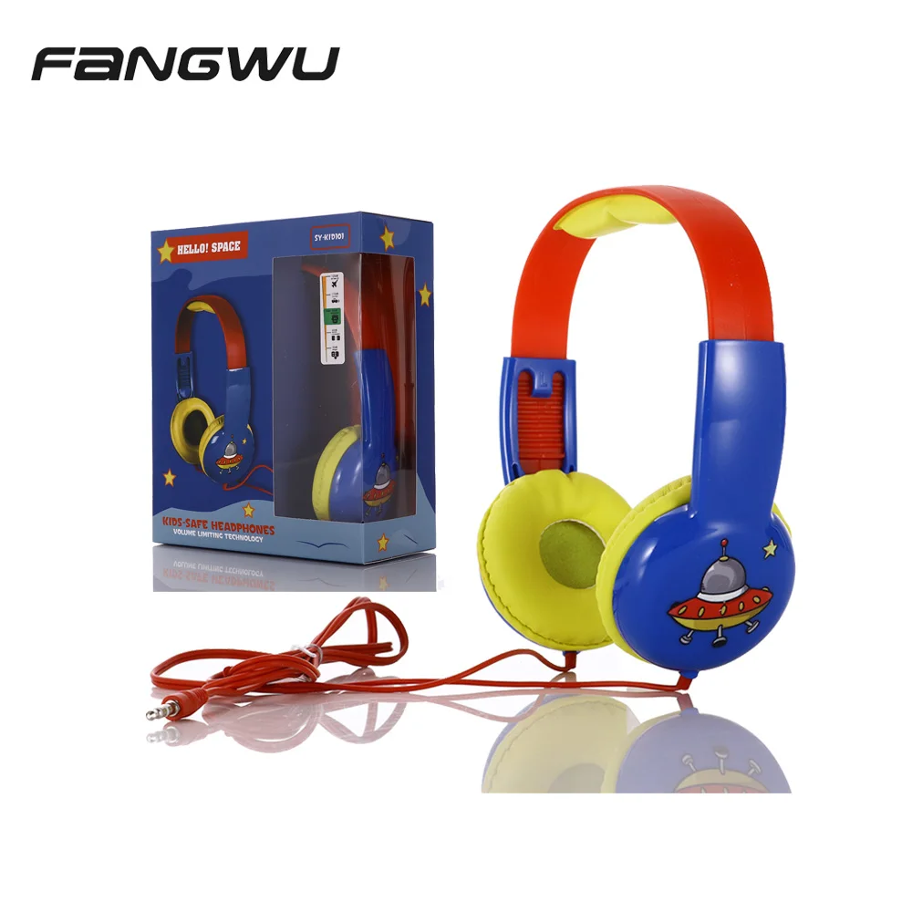 卸売OEMかわいいピンクの子供用イヤホンヘッドセット子供用