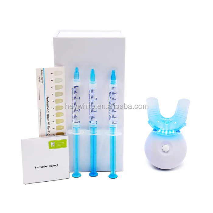 オーラグロー 歯 whitening キット LED 加速器付き 3ml ジェル