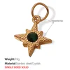 Pj278Gng Green Stone Gold Pendant