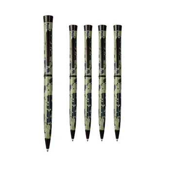 Camouflage Field Activities  Promotional Hot-transfer Metal Pens With Epoxy Process Logo