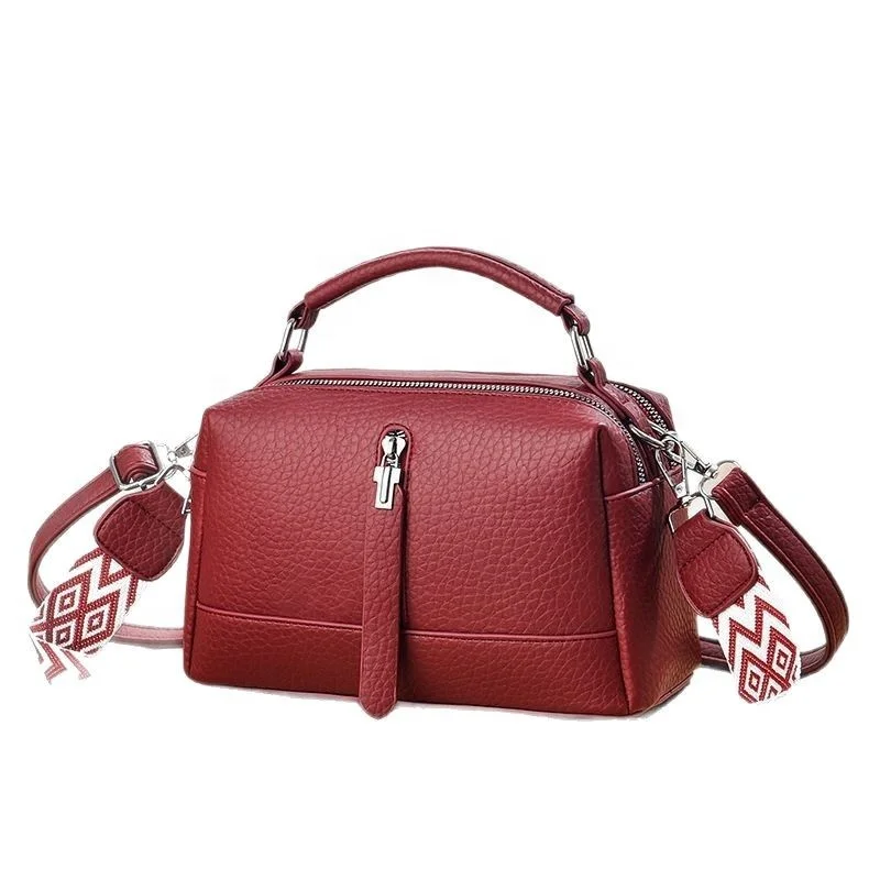 2026 New Style Korean Fashion Handbag Large Capacity Solid Color Shoulder Strap Women's Shoulder Bag Single Strap