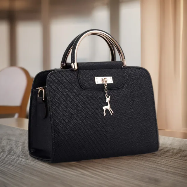 Women's Pure Color PU Small Square Crossbody Bag Luxury Snake Pattern Handbag with Polyester Lining Fashion Ladies Bags