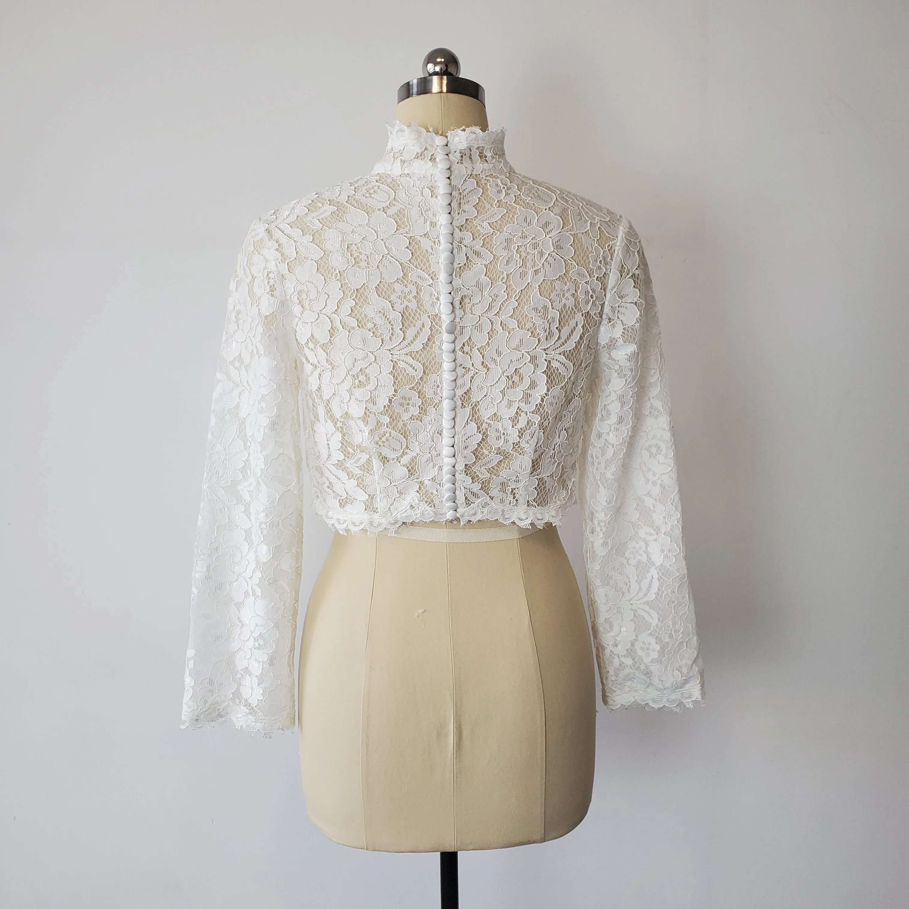 Feishiluo оптовая продажа Мягкая сетчатая куртка-Болеро для свадьбы аксессуары с высоким воротником Свадебная куртка-болеро для невесты