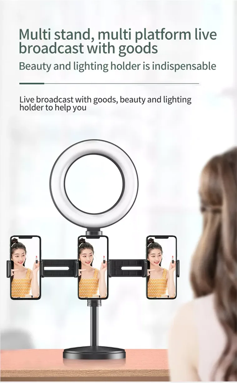 Multiposition Live Broadcast Vlog Desk Table Clip Video Recording