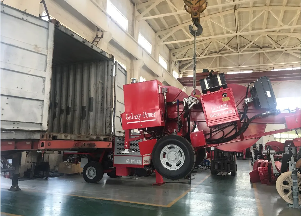 Overhead Line Cable Stringing Equipment 220 Tons Hydraulic Cable Puller ...