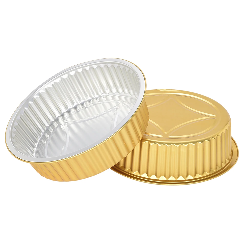 Y250 Non Crease Foil Bowl Wrinkle Free Soup Bowl Oven Safe Foil Bowl for Hot Soup Stew Serving at Restaurants