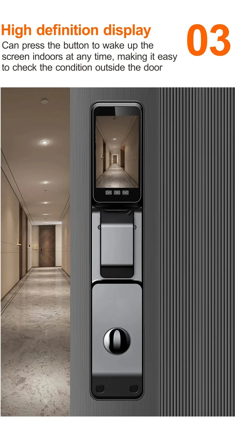 Smartier Fingerprint & Face Recognition Door Lock - Secure & Convenient