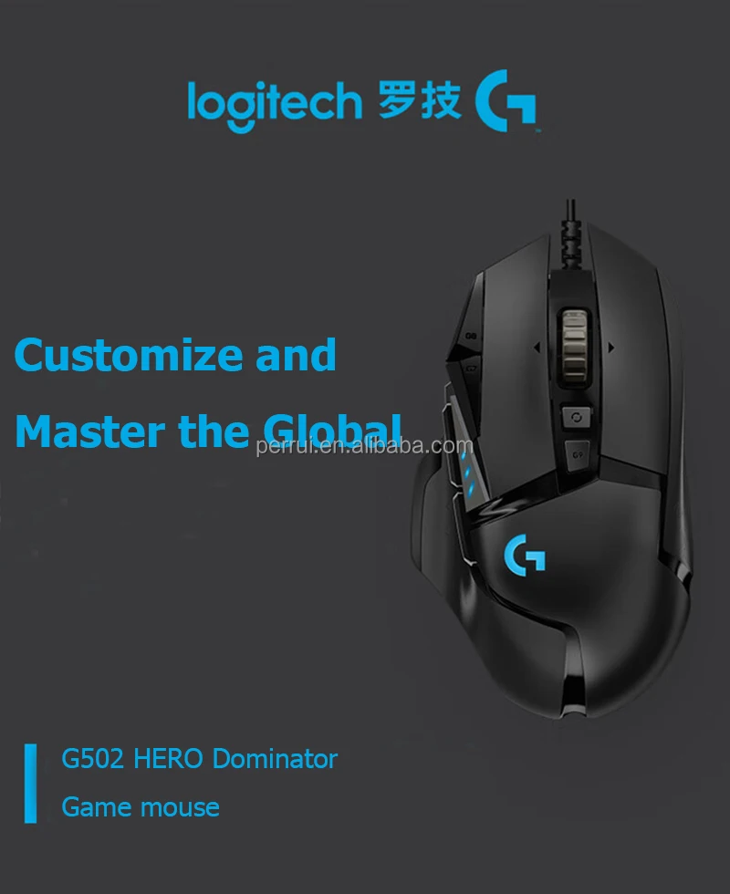 Logitech G502 Hero 25000DPI Wired Gaming Logitech Mouse Waterproof 1 ...