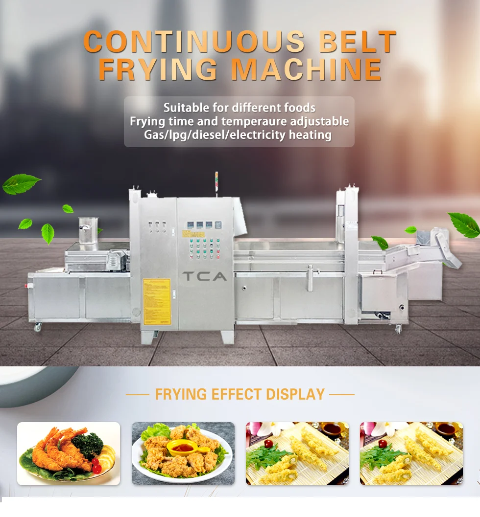 Xdl8500 Automatic Continuous Deep Fryer / Frying Machine Buy