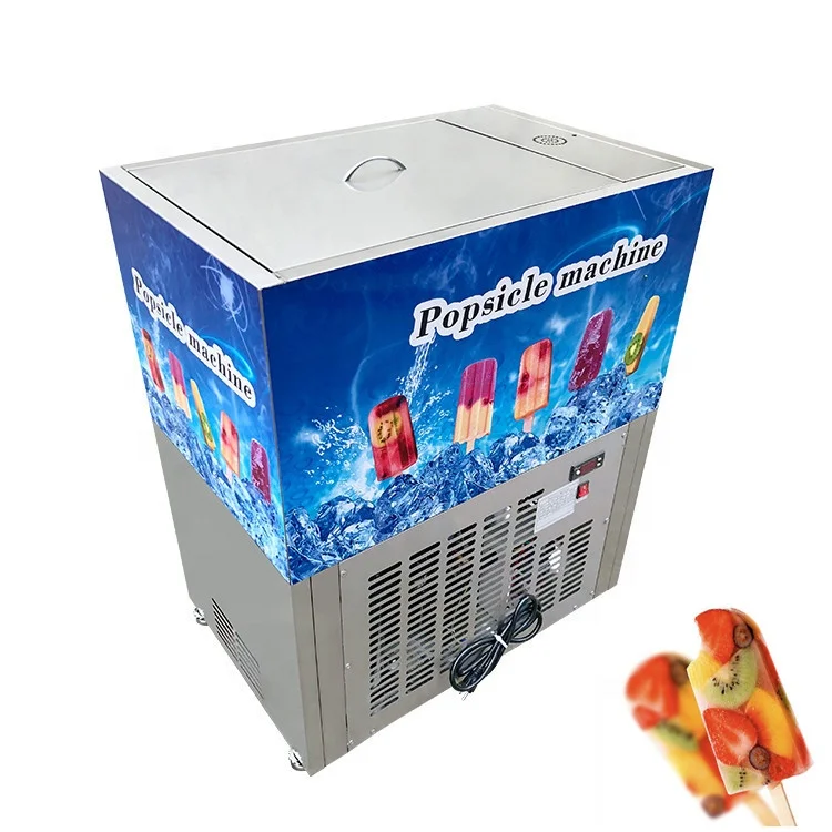 Commercial Popsicle Machine Single Model Set Commercial Ice Pop Machine 40  Pcs Ice Lolly Making Machine