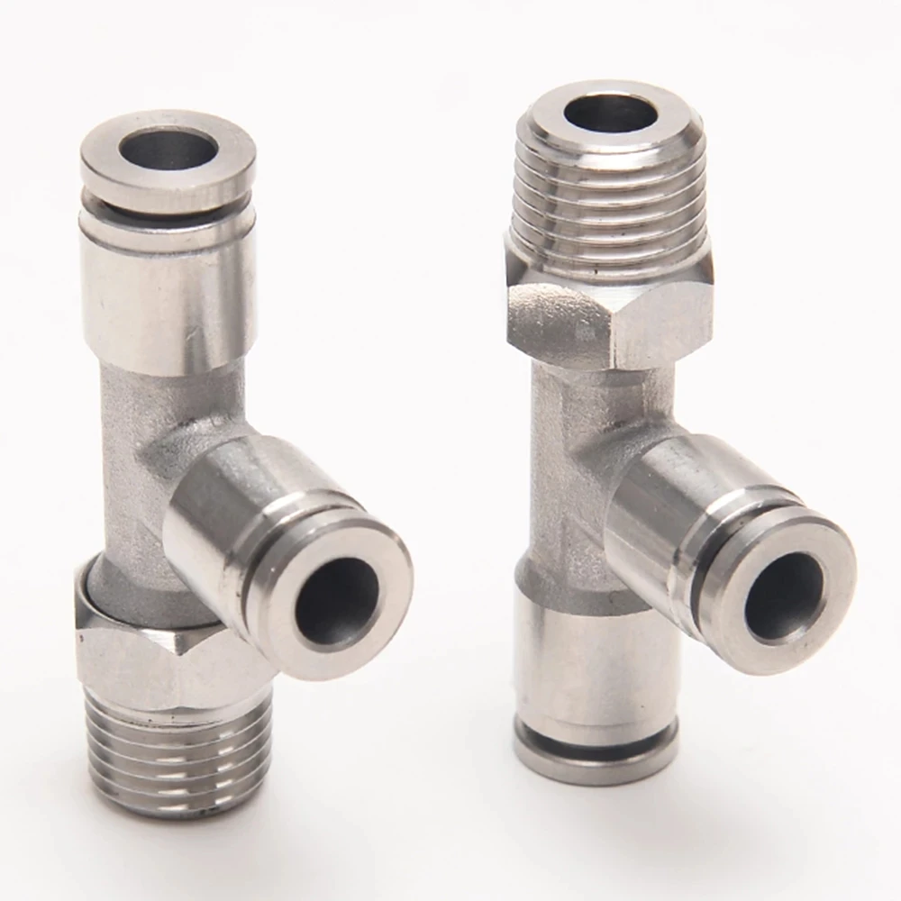 920016 Aignep Nickel Plated Brass Tee Connector Tube OD 16mm 