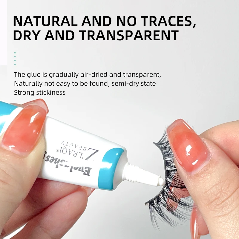 Glue Lashes with Toothpaste case and Glue Strip Glue Water Based Black