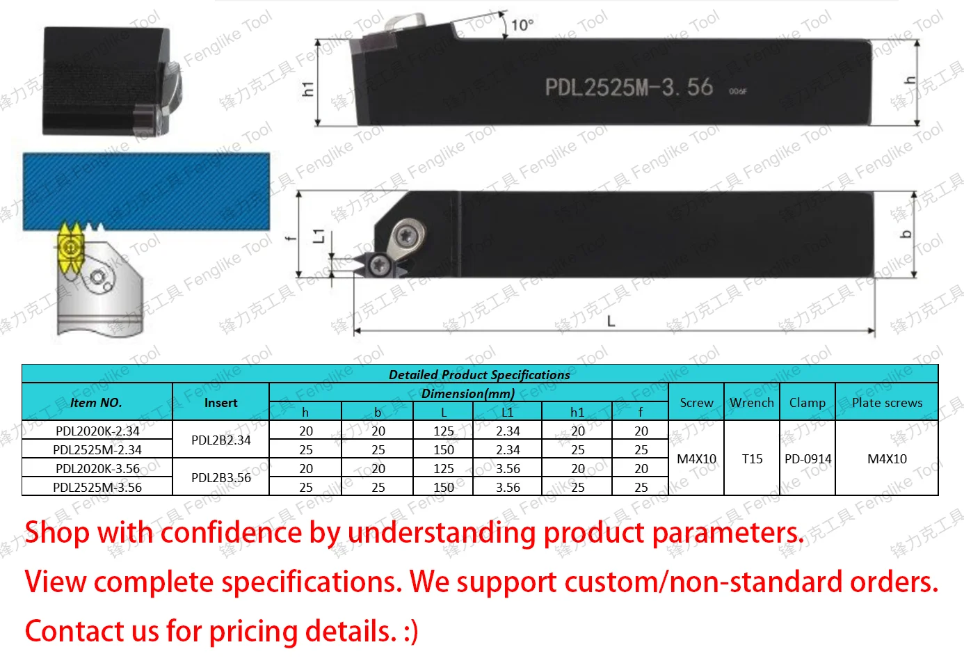 Customizable PDL2B2.34 PDL2B3.56 Insert PDL Precision CNC Swiss Lathe ...