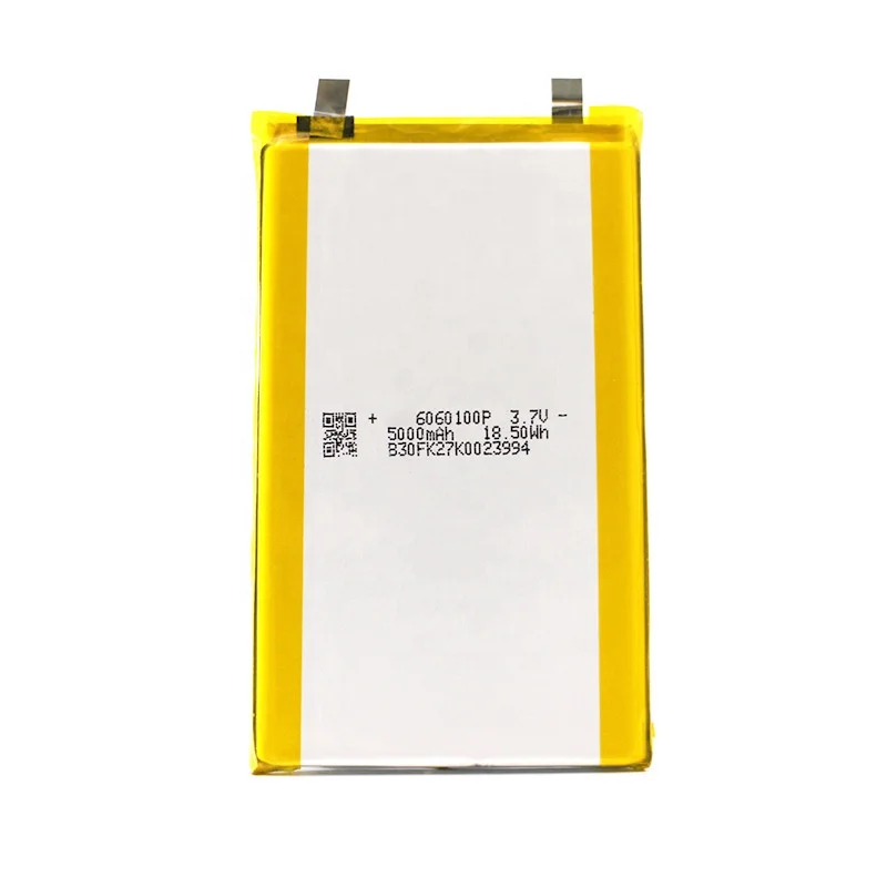 11.1v 12v Flat Lithium Polymer Battery 6060100 3.7v 5v Lithium 5000mah Battery 7.4v