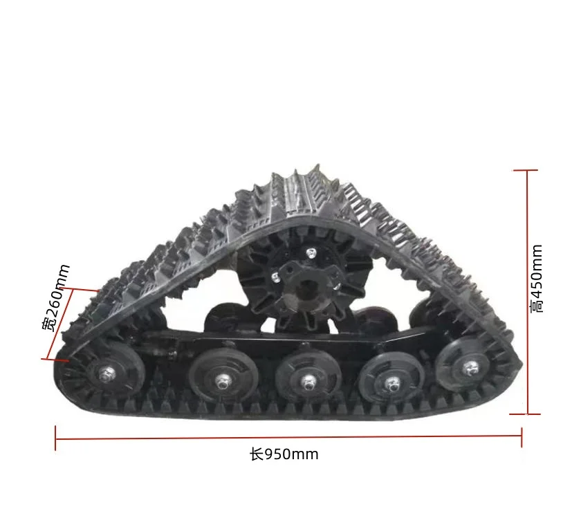 Rubber Tracks for Snowmobile ATV Go Kart  Retrofit/Upgrade