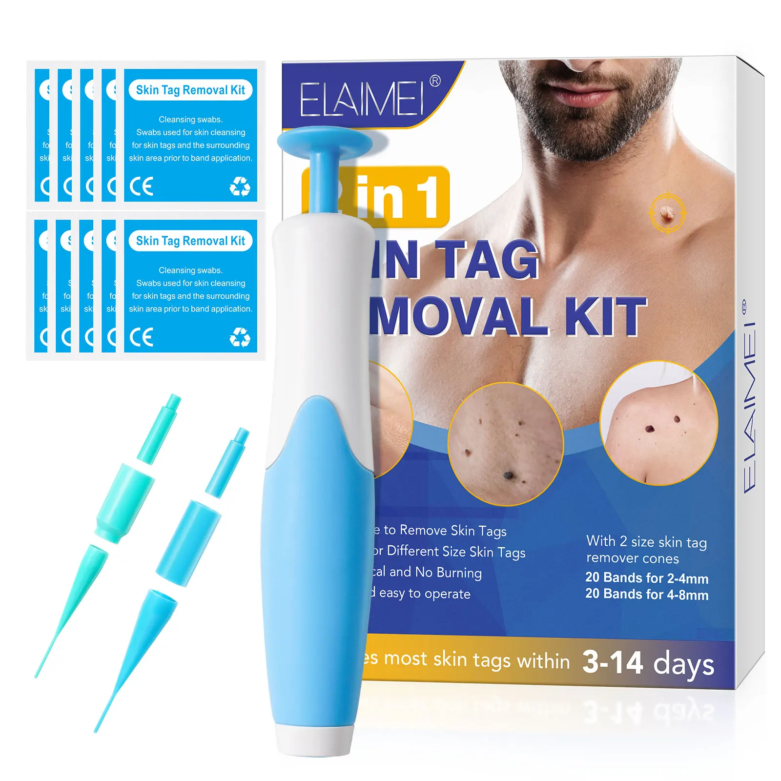 Elaimei Auto Warts Skin Tag Removal Kit Safe For Small To Large Repair