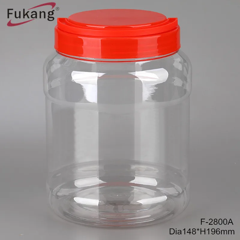 2700ml Large Straight Round Plastic Protein Powder Container Storage &  Clear PET Food Jar Suppliers and Manufacturers - China Factory - Fukang  Plastic