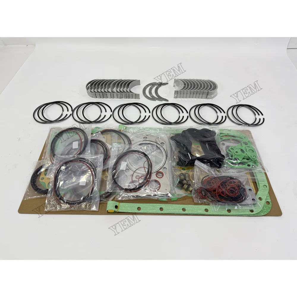 Piston and Rings With Gasket Set With Bearing Set for Mitsubishi 6D20 Engine Rebuild Kit 3