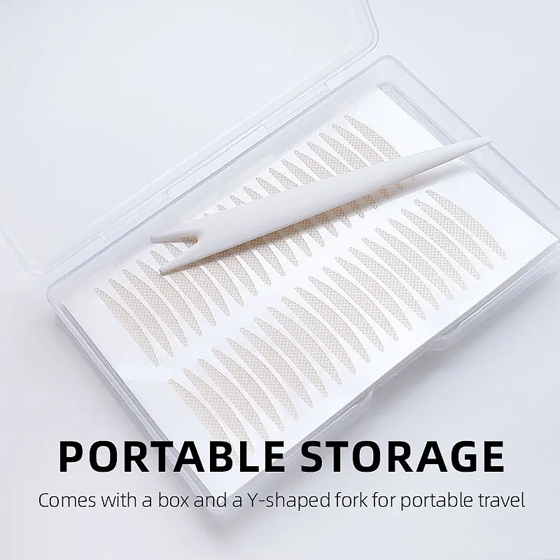 UUYP 400pcs Magic Self-Adhesive Clear Eyelid Sticker Double Fold Eyelid Paste Big Eyes Instant Upper Eyelid Lift Lace Mesh H8244dcf7561a4ed9a4f46f2ffdae9df6p