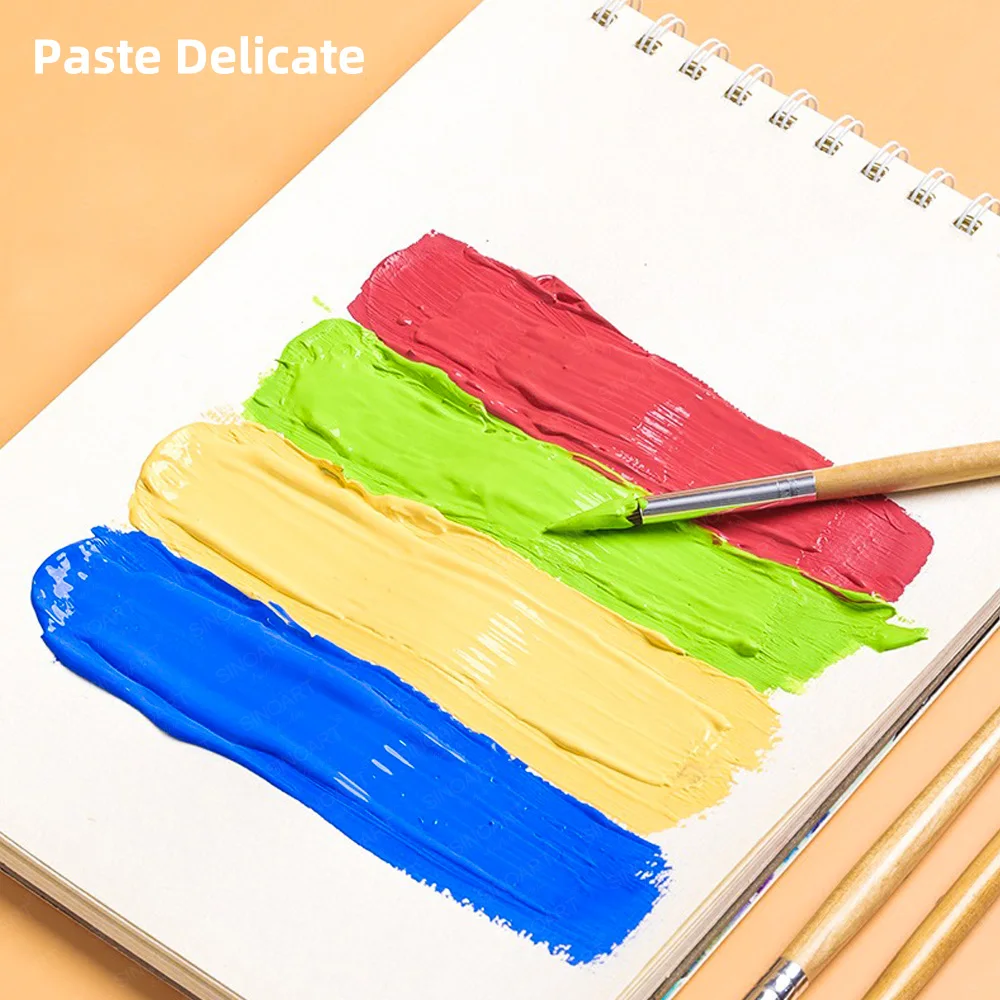 SINOART 12ml Acrylic Color Paints Tubes 12 Basic Colors Acrylic Painting Set Professional Acrylic Paint for Peinture Acrylique
