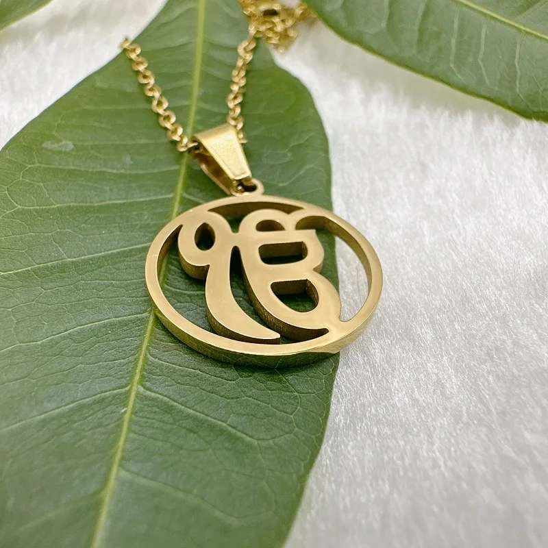 Gold Pendant Khalsa Locket Khalsa Pendant – Zillionaireindia