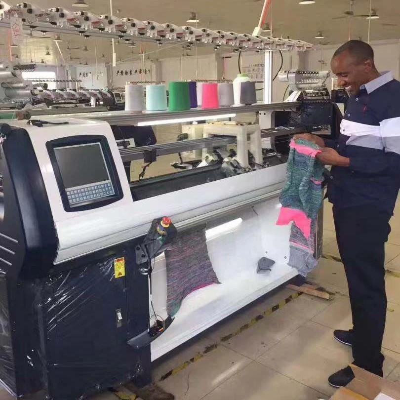 Double System Computerized Sweater Flat Knitting Machine Factory Price