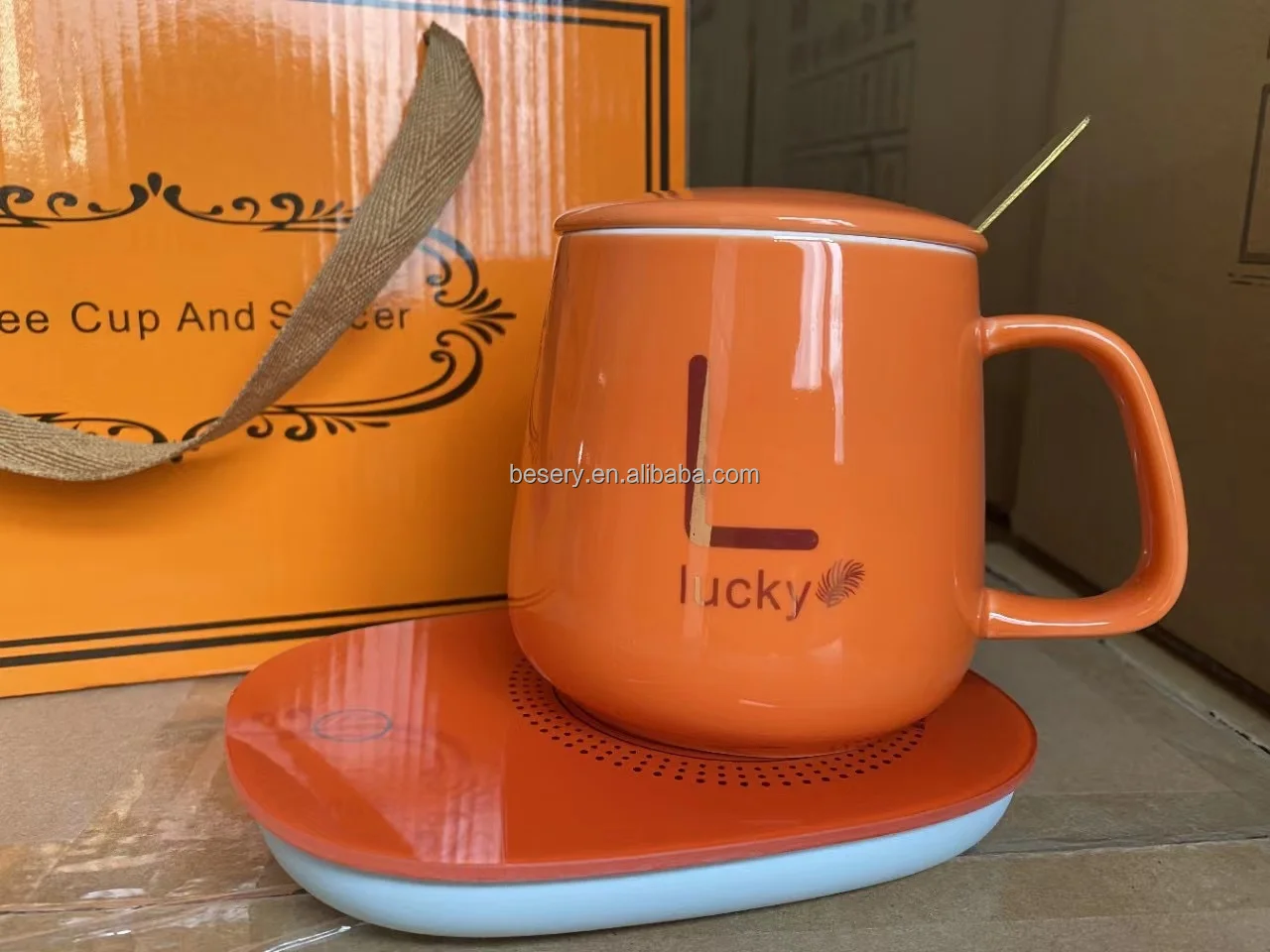 Alibaba Usb Room Heater Coffee Cup Warmer Self-Heating Coffee Mug