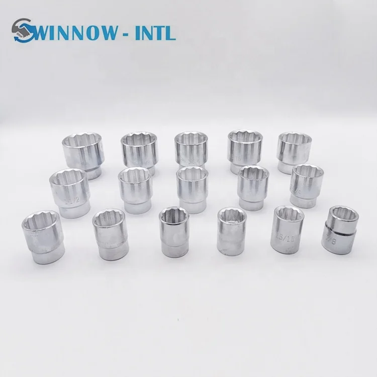 21 Pieces Socket Wrench Sets High Quality Tools Set Drive Standard Metric