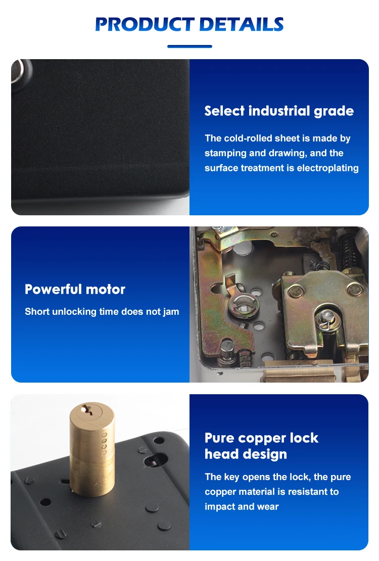 High Quality Key Unlock 12v Access Control Security Stainless Steel