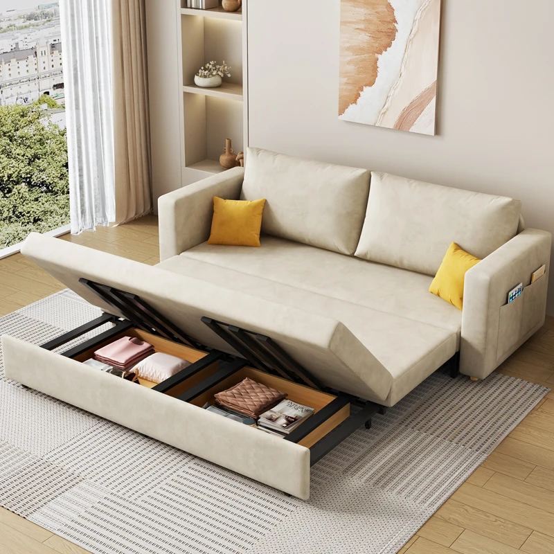 Folding Couch Recliner with Storage - Multi-Functional Sofa