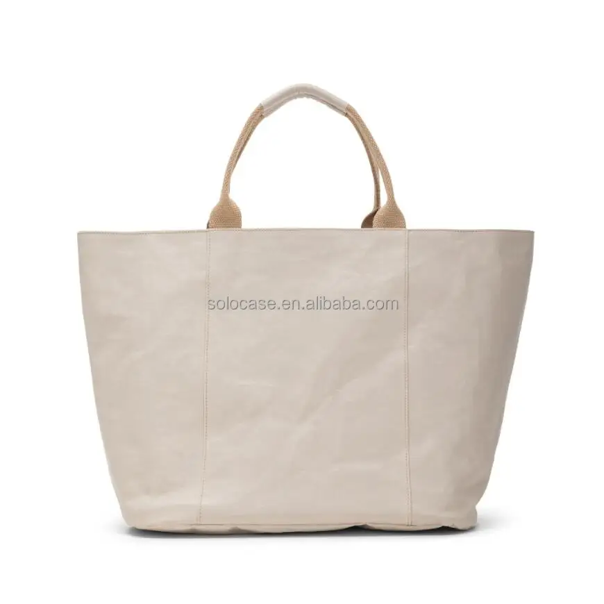 Waterproof Washable Kraft Paper Tote Bag
