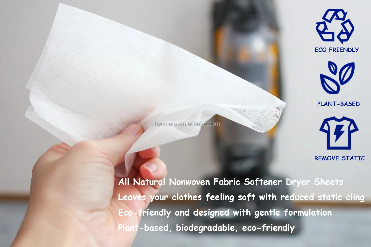 Best Selling Harmless Fabric Softener Sheet Nonwoven Detergent Sheet New Type Private Label