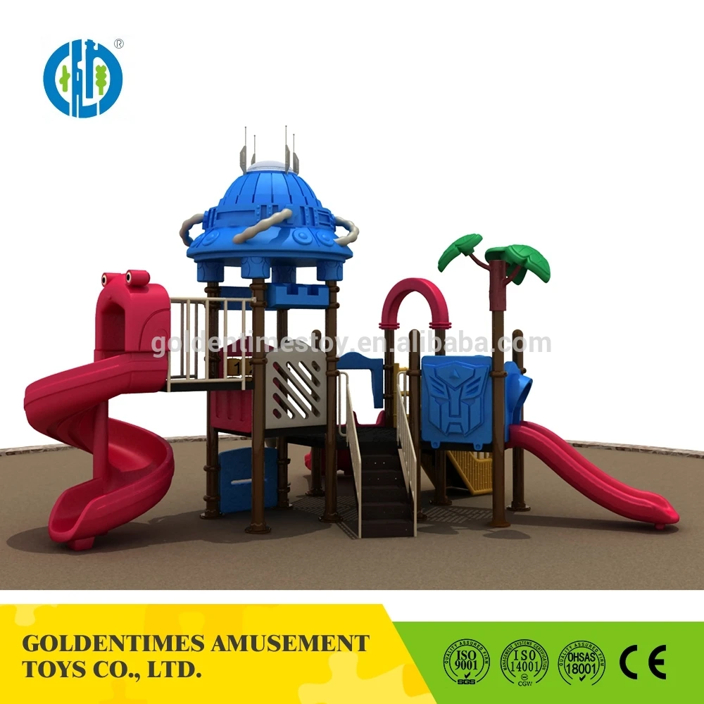 Funny Style Outdoor Play Ground for Children Long Plastic Slide Miracle Playground Equipment Parts