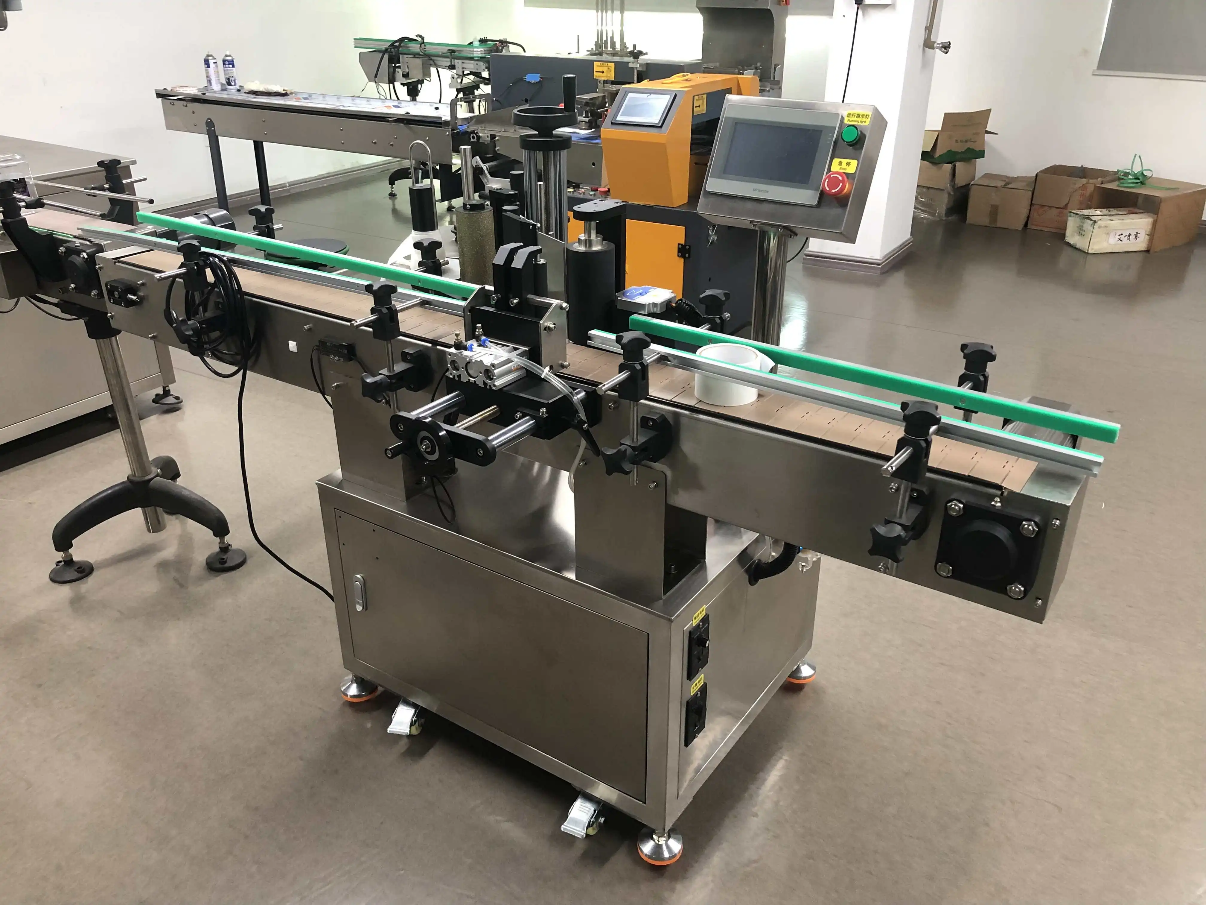 Full Automatic Egg Carton Labelling System Top Surface Labeling Machine ...