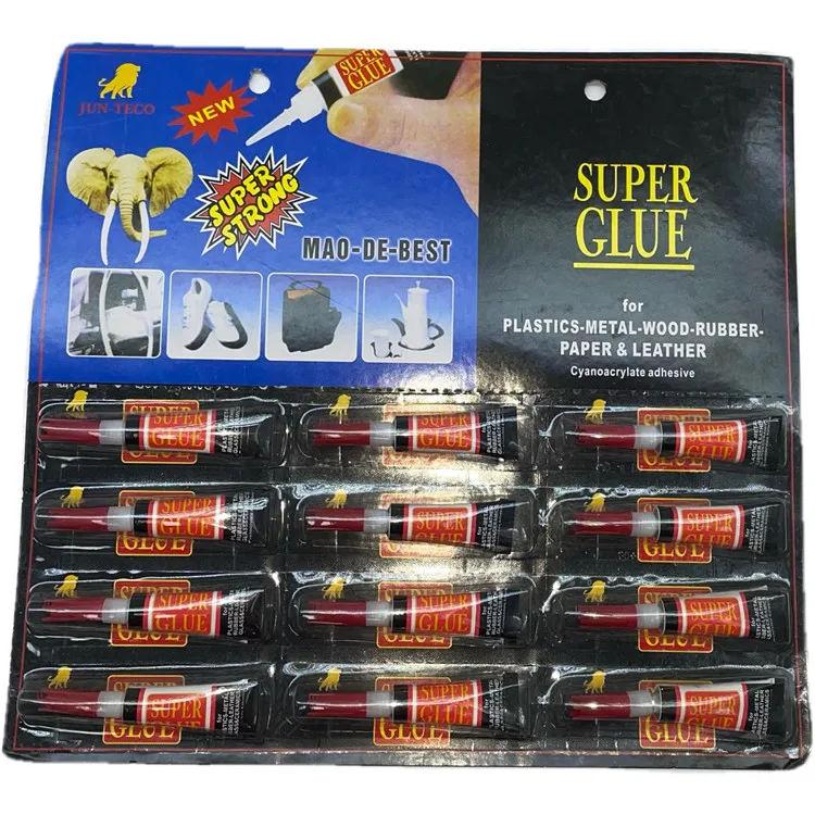 3G 2PCS/Card Factory Wholesale Aluminum Tube Super Glue Daily Use